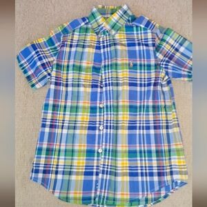 Boys polo ralph lauren plaid button down shirt